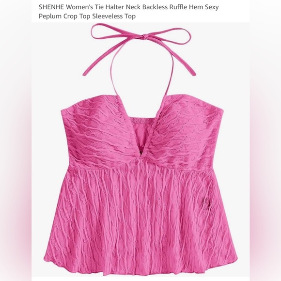 Amazon Tops - Brand new Barbie pink halter top from Amazon